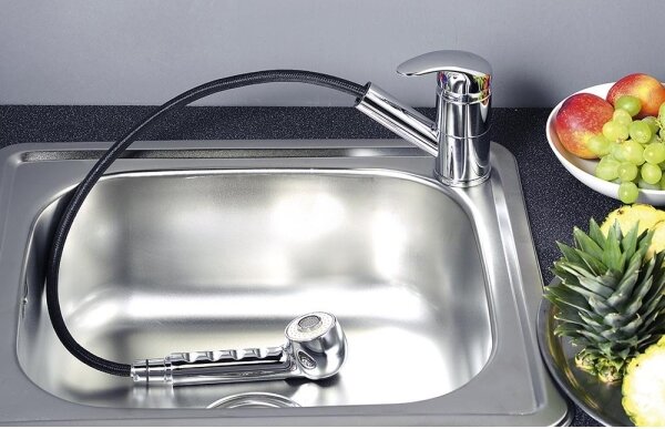 Aqualine - Dřezová baterie KASIOPEA 20 cm lesklý chrom