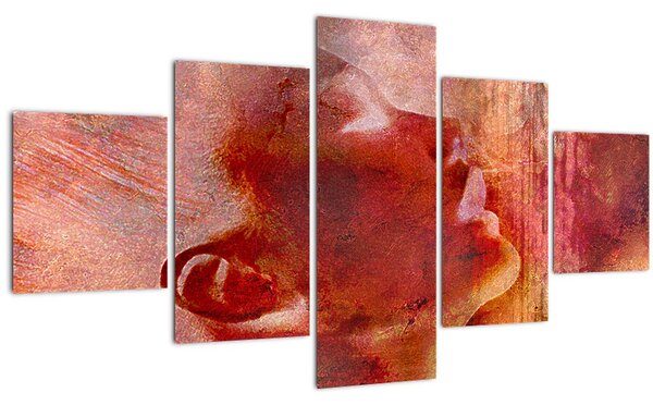Obraz - Profil ženské tváře (125x70 cm)