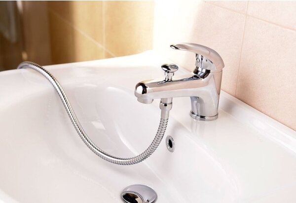 Aqualine - Umyvadlová baterie s přepínačem KASIOPEA 17 cm lesklý chrom