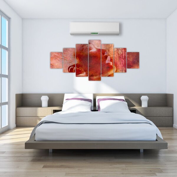 Obraz - Profil ženské tváře (210x100 cm)