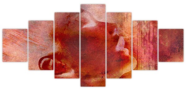 Obraz - Profil ženské tváře (210x100 cm)