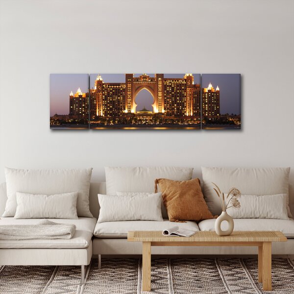 Obraz stavby v Dubaji (170x50 cm)