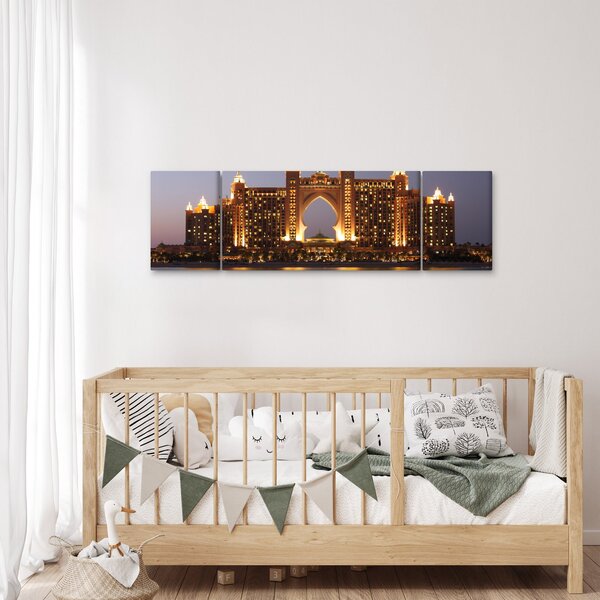 Obraz stavby v Dubaji (170x50 cm)
