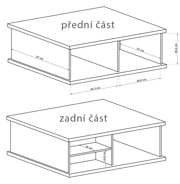 CALI | konferenční stolek C-8 + NOHY | artisan
