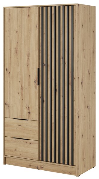 Šatní skříň NELLY 2D bez zrcadla | 105 cm | artisan
