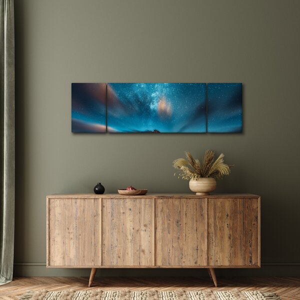 Obraz modré mléčné dráhy (170x50 cm)