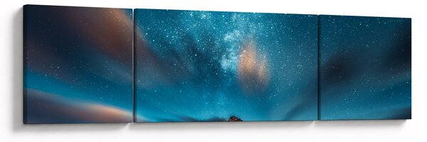 Obraz modré mléčné dráhy (170x50 cm)