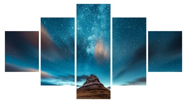 Obraz modré mléčné dráhy (125x70 cm)