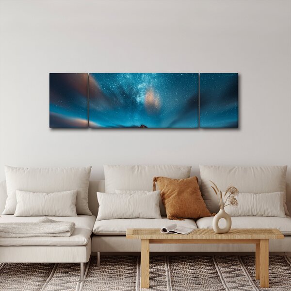 Obraz modré mléčné dráhy (170x50 cm)