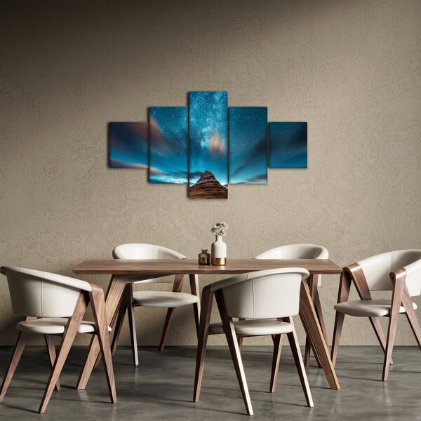 Obraz modré mléčné dráhy (125x70 cm)