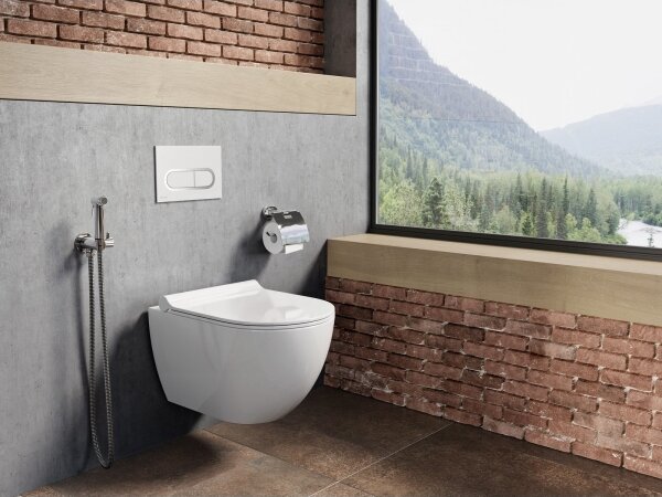 Ravak X01535 - Závěsné WC Rimless UNI keramika/bílá