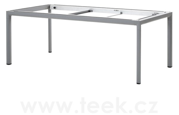 Cane-line Rám pro jídelní stůl Drop, Cane-line, obdélníkový 200x100x74 cm, hliník barva light grey