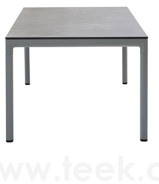 Cane-line Rám pro jídelní stůl Drop, Cane-line, obdélníkový 200x100x74 cm, hliník barva light grey