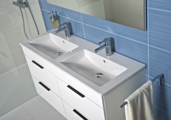 JIKA H4537621763001 - Koupelnová skříňka s umyvadlem CUBE 80 cm bílá