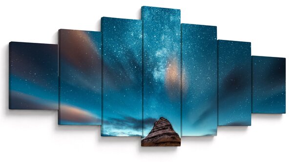 Obraz modré mléčné dráhy (210x100 cm)