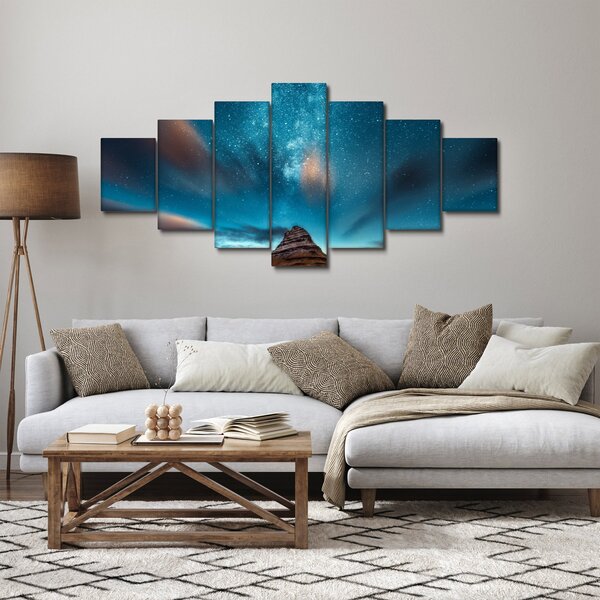 Obraz modré mléčné dráhy (210x100 cm)
