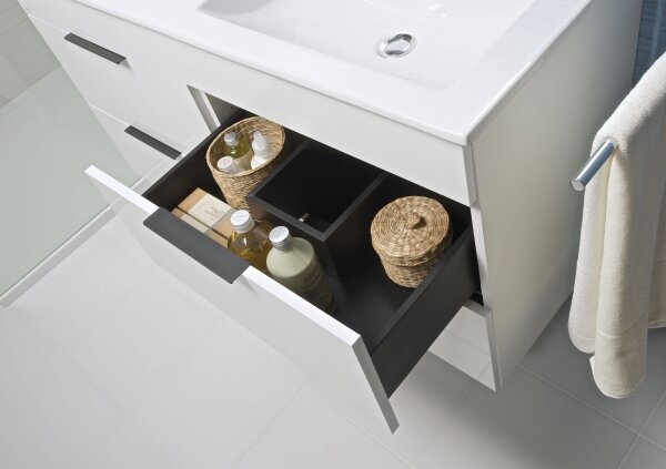 JIKA H4537621763001 - Koupelnová skříňka s umyvadlem CUBE 80 cm bílá