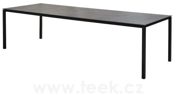 Cane-line Rám pro jídelní stůl Pure, Cane-line, obdélníkový 280x100x73 cm, hliník barva lava grey