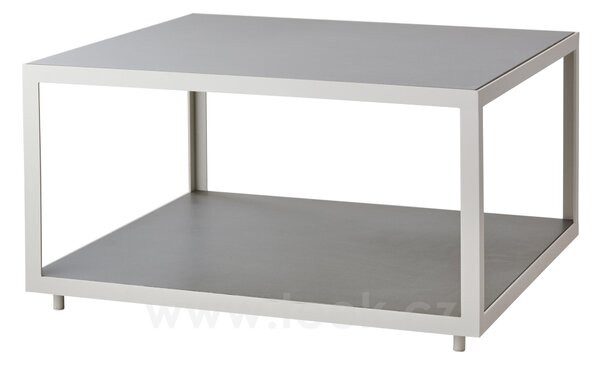 Cane-line Rám pro konferenční stolek Level, Cane-line, čtvercový 79x79x42 cm, hliník barva lava grey