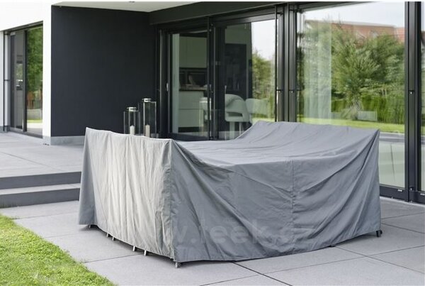 Stern Krycí plachta pro skupinu nábytku, Stern, obdélníkový 200x150x90 cm, 100% polyester, 160 g/m2, pogumovaný, vodní sloupec 800 mm, stahovací šňůrka a suchý zip, barva šedá