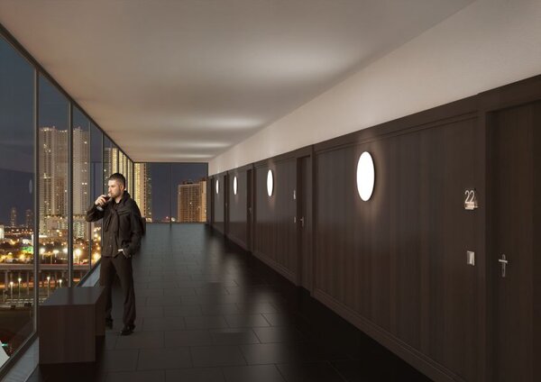 Lucis Stropní/nástěnné LED svítidlo RONDO 23,3W, Ø 45 cm Stmívání, řízení: bez stmívání, Chromatičnost: 3000K
