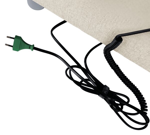 KONDELA Elektrická polohovací postel, boxspring, béžová, 160x200, GERONA NEW