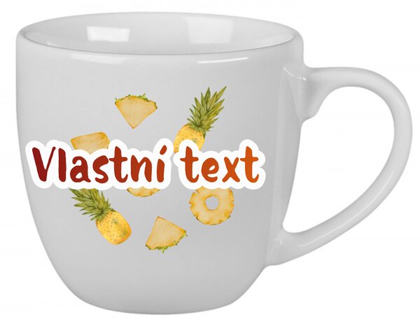 Personalizovaný keramický hrnek 400 ml s ovocem a textem