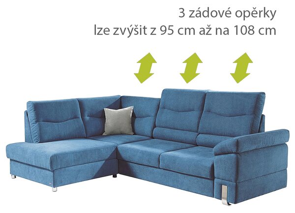 Sedací souprava SALSA TREND | 190x268 | každodenní spaní | VÝBĚR TKANIN