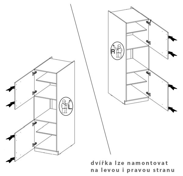 Kuchyňská linka STILO ab | 285x170 cm | PREMIUM BOX | artisan/bílá