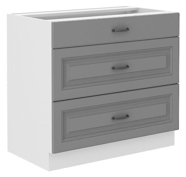 Kuchyňská linka STILO bs | 230 cm | bílá/šedá