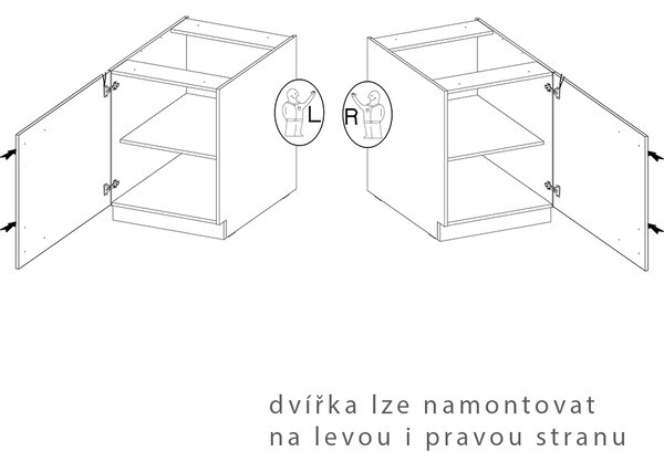 Kuchyňská linka STILO ab | ve tvaru L | 225x280 cm | zásuvky PREMIUM BOX | artisan/bílá