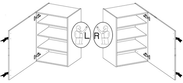 Kuchyňská linka VIGO b | 240 cm | PREMIUM BOX | UNI dvířka | lancelot/bílá lesk