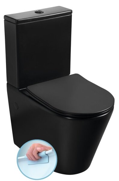 Sapho - WC kombi PACO keramika/černá