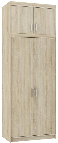 Šatní skříň ELENA 2D + nástavec | 89,7 cm | dub sonoma