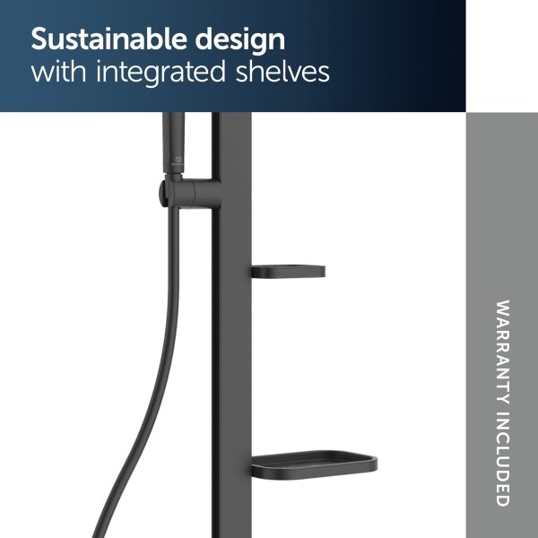 Ideal Standard BD584XG - Sprchová sada s baterií CERAFLOW ALU+ matná černá