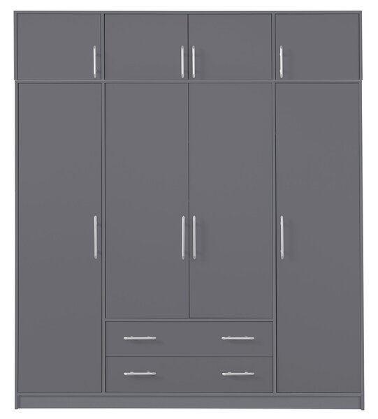 SMART a | šatní skříň SR1 + nástavec SRN1 | 200 cm | antracit
