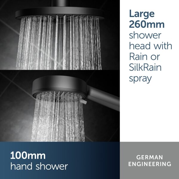 Ideal Standard BD584XG - Sprchová sada s baterií CERAFLOW ALU+ matná černá