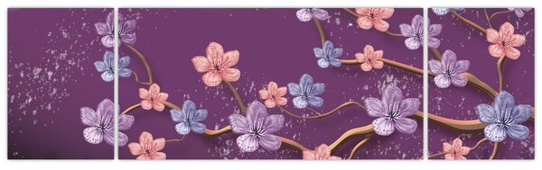 Obraz - Jarní soumrak (170x50 cm)