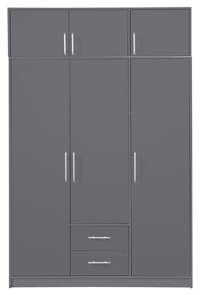 SMART a | šatní skříň SR2 + nástavec SRN2 | 150 cm | antracit