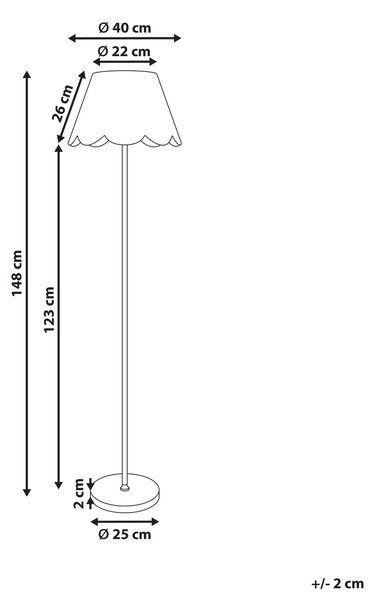 Stojací lampa SALM Ratan Přírodní