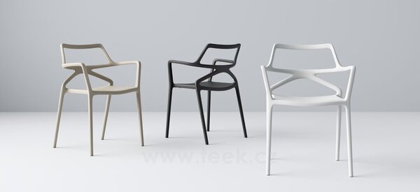 Vondom Jídelní křeslo Delta, Vondom, 59x50x80 cm, polyethylen, barva dle vzorníku, lze koupit pouze v násobcích 4ks