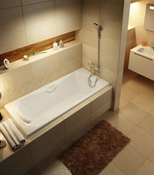 Ravak X070046 - Termostatická vanová baterie TERMO lesklý chrom