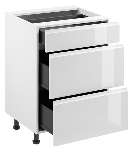 Kuchyňská linka ASPEN b | 450x270 cm | zásuvky METALBOX | SOKL v CENĚ | bílá lesk
