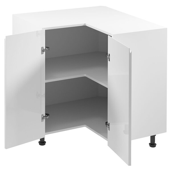 Kuchyňská linka ASPEN b | 450x270 cm | zásuvky METALBOX | SOKL v CENĚ | bílá lesk