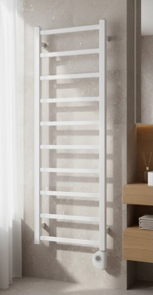 Vertaduro - Koupelnový radiátor s termostatem ZOE 400W 114x40 cm bílá