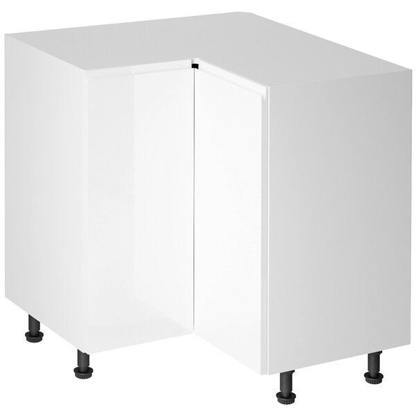 Kuchyňská linka ASPEN b | 450x270 cm | zásuvky METALBOX | SOKL v CENĚ | bílá lesk