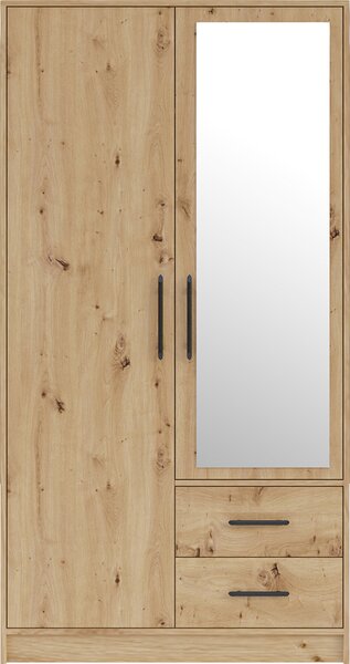 SMART r | šatní skříň SRL3 + zrcadlo | 100 cm | artisan