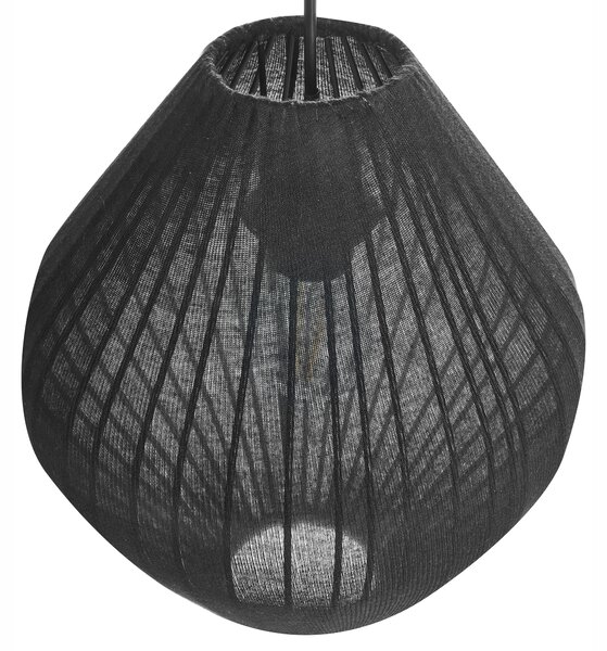 Závěsná lampa ALME Tkanina Černá