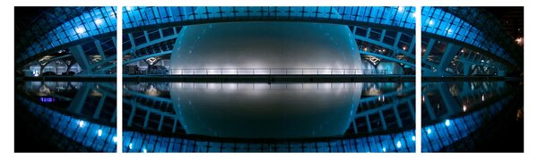 Obraz fotbalového stadionu (170x50 cm)