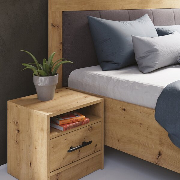 SMART r | šatní skříň SRL2 + nástavec SRN2 + zrcadlo | 150 cm | artisan